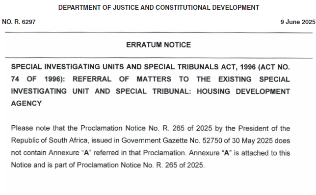 N265 Erratum Notice